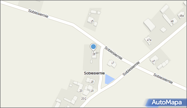 Sobiesiernie, Sobiesiernie, 16, mapa Sobiesiernie