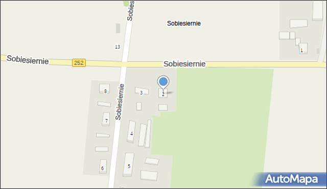 Sobiesiernie, Sobiesiernie, 2, mapa Sobiesiernie