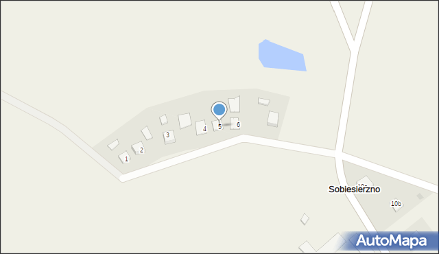 Sobiesierzno, Sobiesierzno, 5, mapa Sobiesierzno