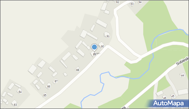 Sobieska Wola Druga, Sobieska Wola Druga, 89, mapa Sobieska Wola Druga