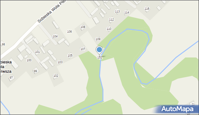 Sobieska Wola Pierwsza, Sobieska Wola Pierwsza, 131, mapa Sobieska Wola Pierwsza