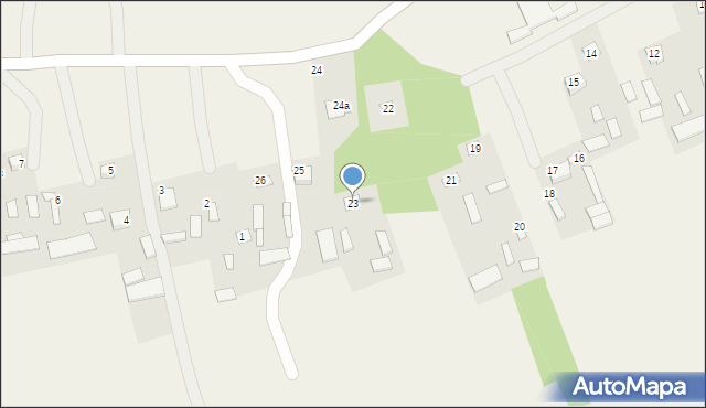 Sobieska Wola Pierwsza, Sobieska Wola Pierwsza, 23, mapa Sobieska Wola Pierwsza