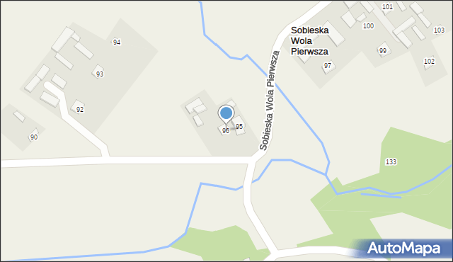 Sobieska Wola Pierwsza, Sobieska Wola Pierwsza, 96, mapa Sobieska Wola Pierwsza