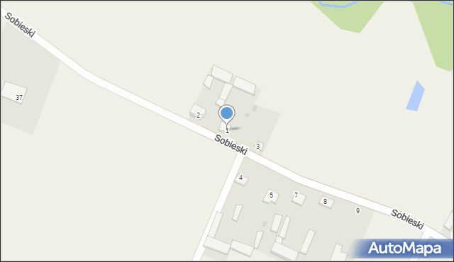 Sobieski, Sobieski, 1, mapa Sobieski