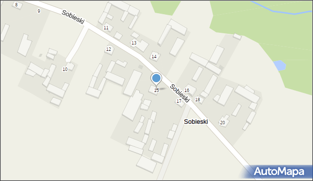 Sobieski, Sobieski, 15, mapa Sobieski