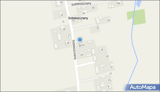 Sobieszczany, Sobieszczany, 20, mapa Sobieszczany