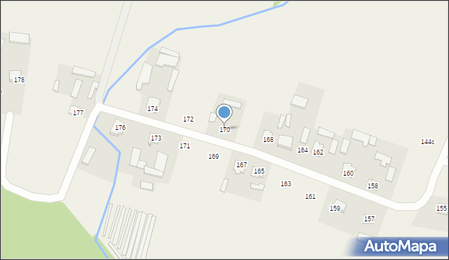 Sobieszczany-Kolonia, Sobieszczany-Kolonia, 170, mapa Sobieszczany-Kolonia