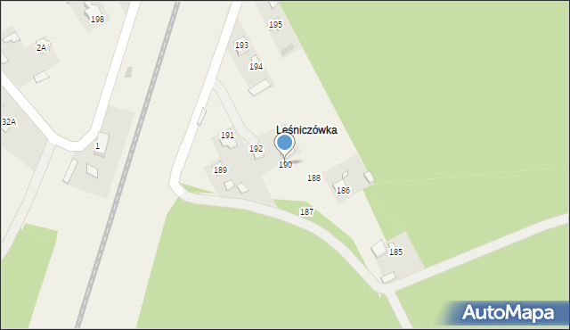 Sobieszczany-Kolonia, Sobieszczany-Kolonia, 190, mapa Sobieszczany-Kolonia