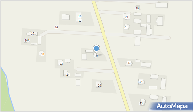 Sobieszczany-Kolonia, Sobieszczany-Kolonia, 20, mapa Sobieszczany-Kolonia