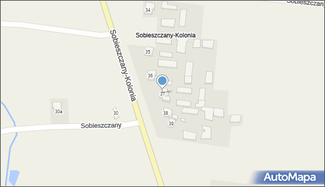 Sobieszczany-Kolonia, Sobieszczany-Kolonia, 37, mapa Sobieszczany-Kolonia