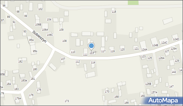 Sobieszyn, Sobieszyn, 113, mapa Sobieszyn