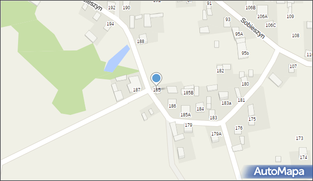 Sobieszyn, Sobieszyn, 185, mapa Sobieszyn