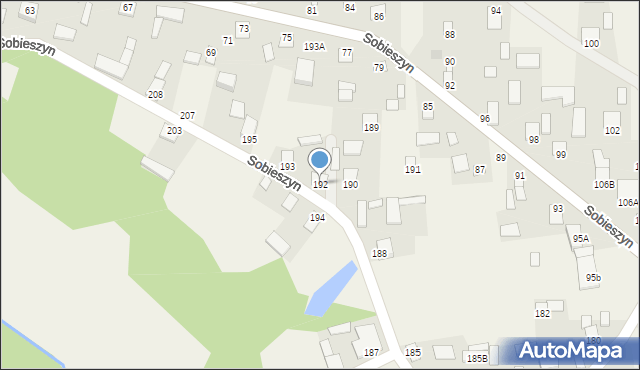 Sobieszyn, Sobieszyn, 192, mapa Sobieszyn