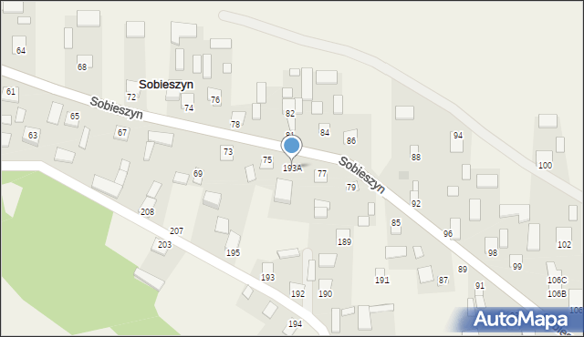 Sobieszyn, Sobieszyn, 193A, mapa Sobieszyn