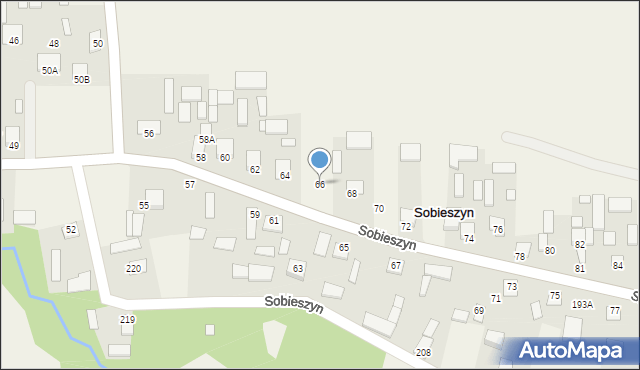 Sobieszyn, Sobieszyn, 66, mapa Sobieszyn