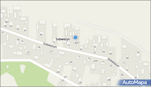 Sobieszyn, Sobieszyn, 76, mapa Sobieszyn