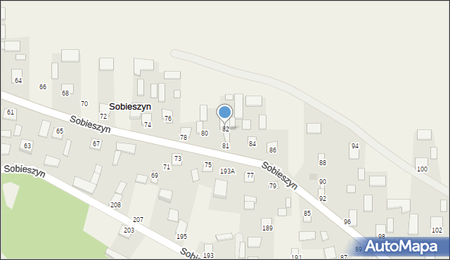 Sobieszyn, Sobieszyn, 82, mapa Sobieszyn