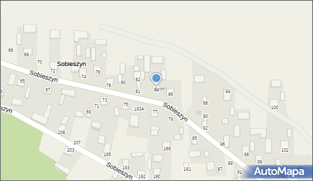 Sobieszyn, Sobieszyn, 84, mapa Sobieszyn