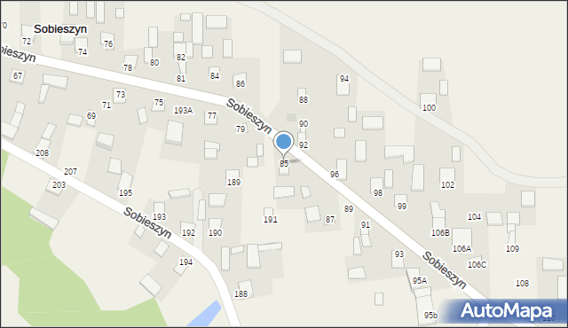 Sobieszyn, Sobieszyn, 85, mapa Sobieszyn