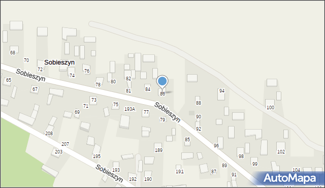 Sobieszyn, Sobieszyn, 86, mapa Sobieszyn