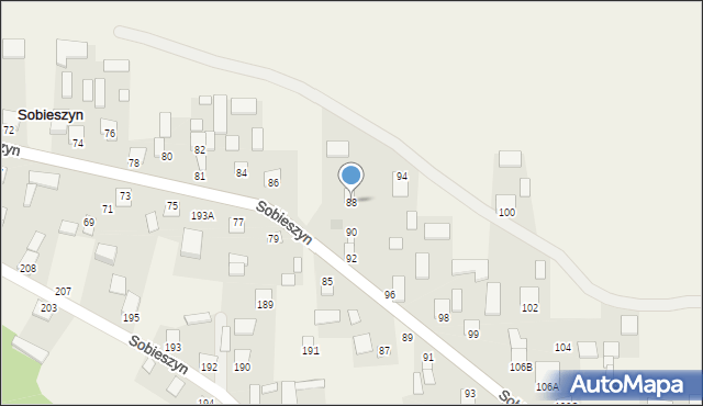 Sobieszyn, Sobieszyn, 88, mapa Sobieszyn