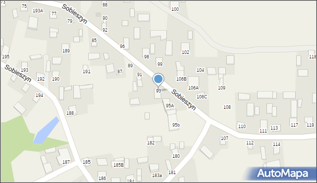 Sobieszyn, Sobieszyn, 93, mapa Sobieszyn