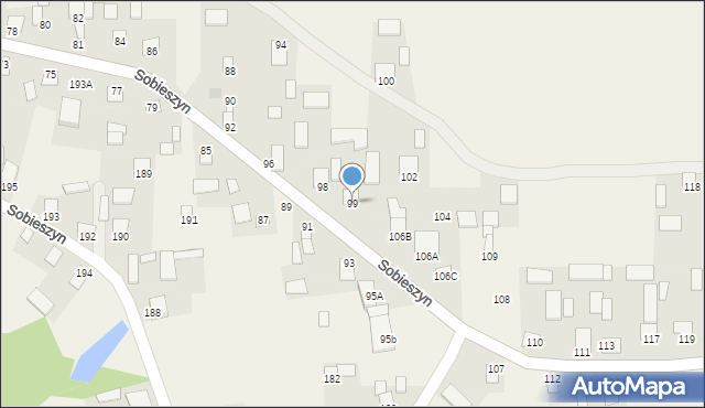 Sobieszyn, Sobieszyn, 99, mapa Sobieszyn