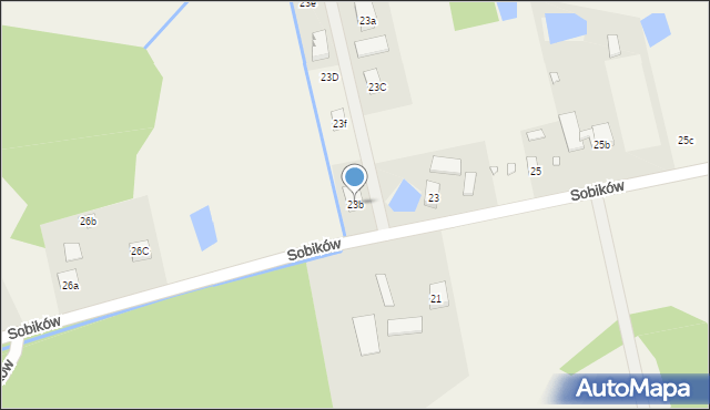 Sobików, Sobików, 23b, mapa Sobików