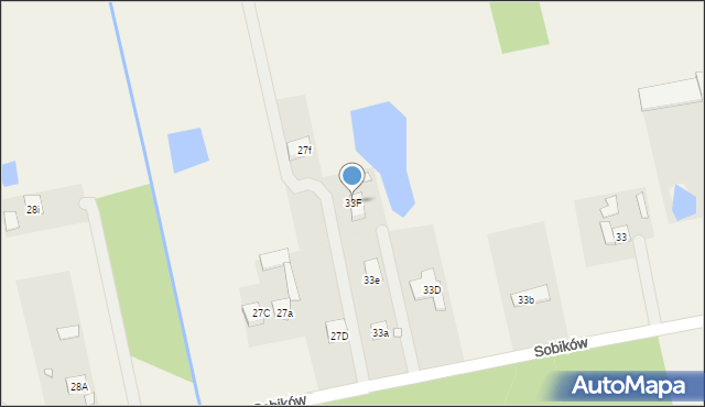 Sobików, Sobików, 33F, mapa Sobików