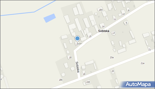 Sobiska, Sobiska, 17, mapa Sobiska