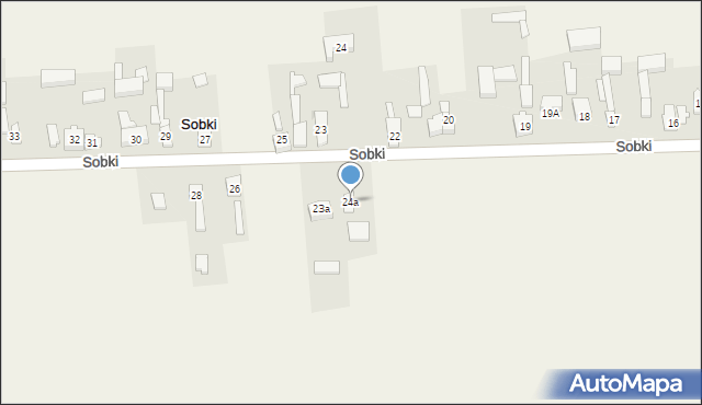 Sobki, Sobki, 24a, mapa Sobki