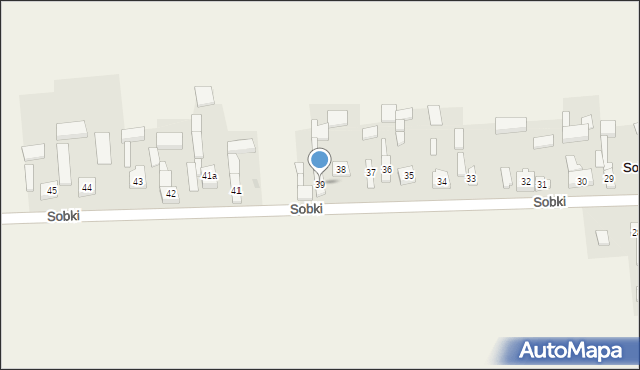 Sobki, Sobki, 39, mapa Sobki