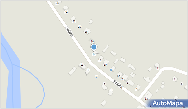 Sobków, Sobka Stanisława, 14, mapa Sobków