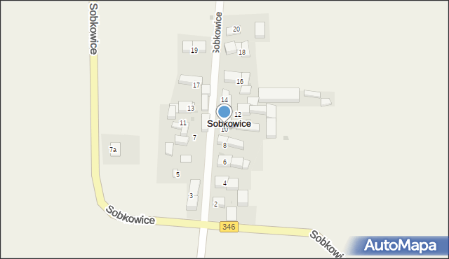 Sobkowice, Sobkowice, 10, mapa Sobkowice