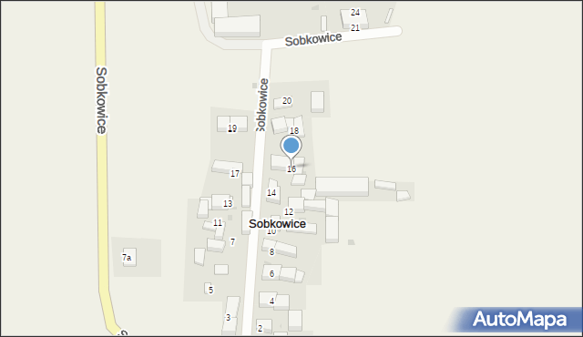 Sobkowice, Sobkowice, 16, mapa Sobkowice
