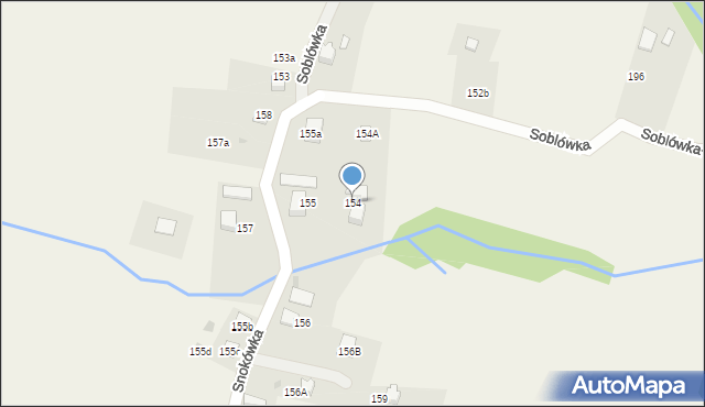 Soblówka, Soblówka, 154, mapa Soblówka
