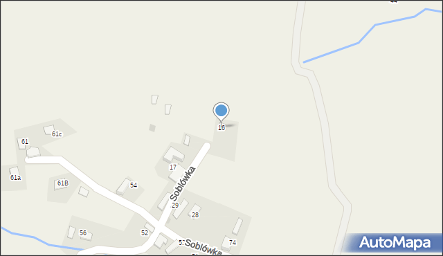 Soblówka, Soblówka, 16, mapa Soblówka