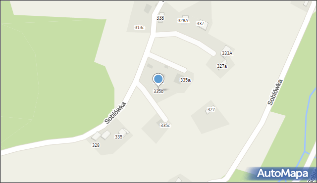 Soblówka, Soblówka, 335b, mapa Soblówka
