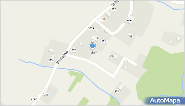 Soblówka, Soblówka, 368, mapa Soblówka