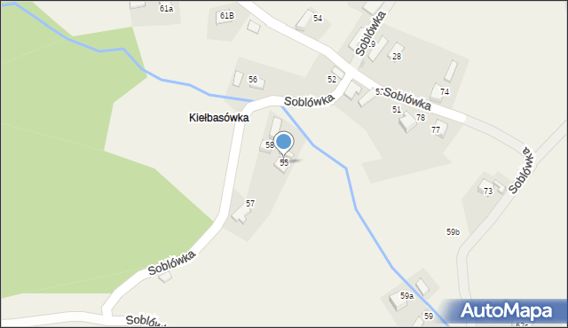 Soblówka, Soblówka, 55, mapa Soblówka