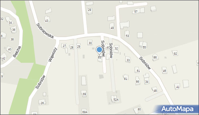 Sobniów, Sobniów, 63, mapa Sobniów