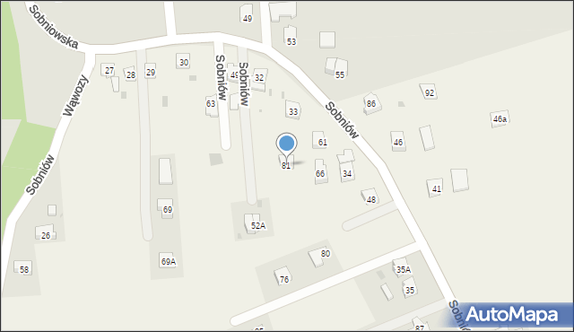 Sobniów, Sobniów, 81, mapa Sobniów