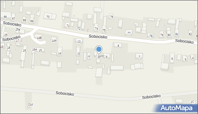 Sobocisko, Sobocisko, 10, mapa Sobocisko