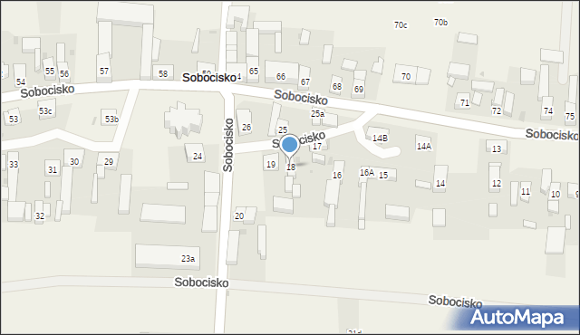 Sobocisko, Sobocisko, 18, mapa Sobocisko