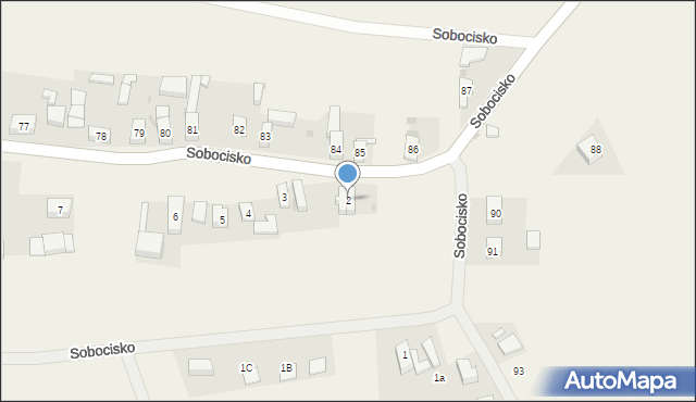 Sobocisko, Sobocisko, 2, mapa Sobocisko