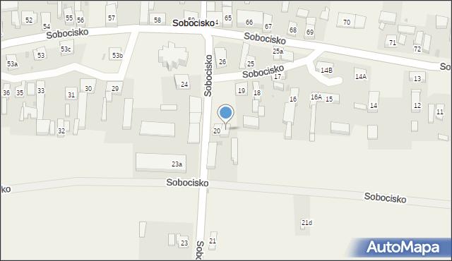 Sobocisko, Sobocisko, 20a, mapa Sobocisko