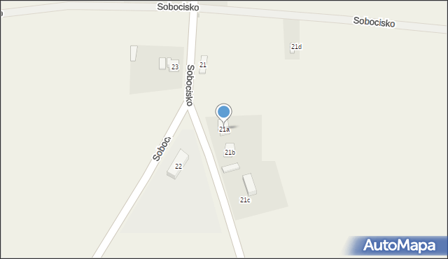 Sobocisko, Sobocisko, 21a, mapa Sobocisko