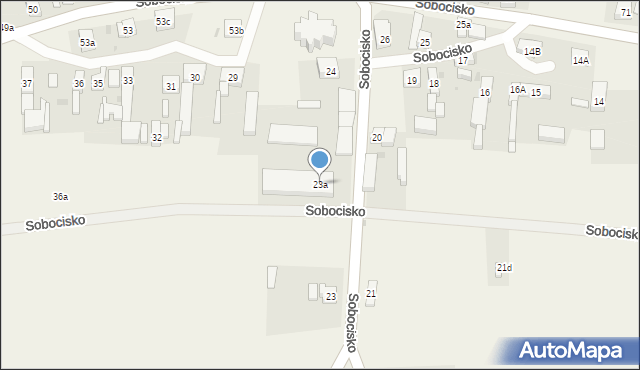 Sobocisko, Sobocisko, 23a, mapa Sobocisko