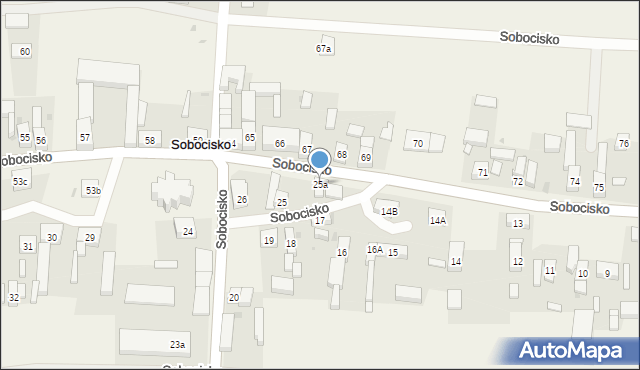 Sobocisko, Sobocisko, 25a, mapa Sobocisko