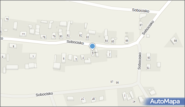 Sobocisko, Sobocisko, 3, mapa Sobocisko